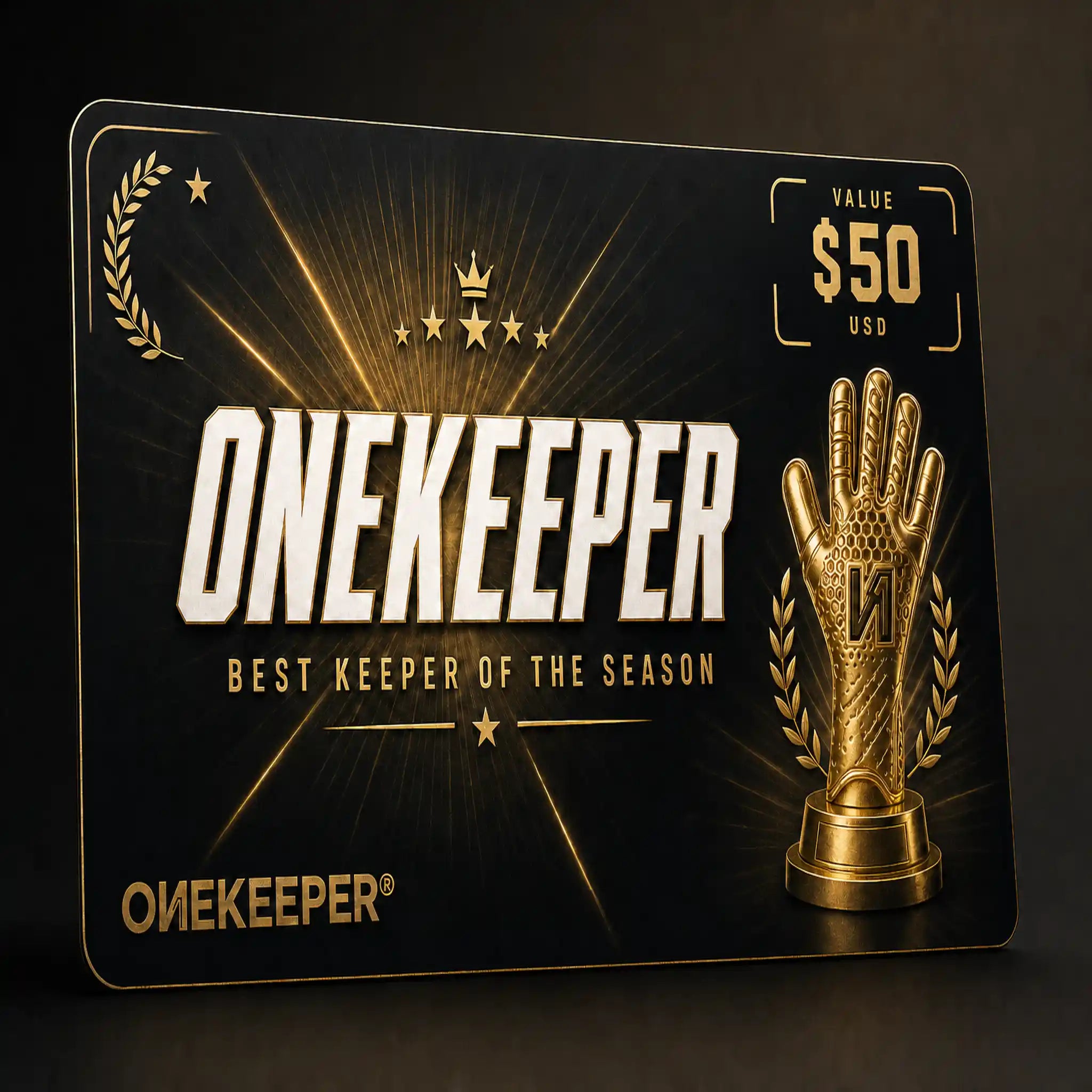 ONEKEEPER Best Keeper Award Gift Card – Recognize Your Team's Number One