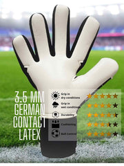 ONEKEEPER C-TEC Black and White - Pro Goalkeeper Gloves for Kids & Adults - ONEKEEPER USA