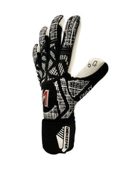 ONEKEEPER Finaty Black - Negative Cut Black and White Pro-Level Goalkeeper Gloves for Kids, Youth and Adults - ONEKEEPER USA