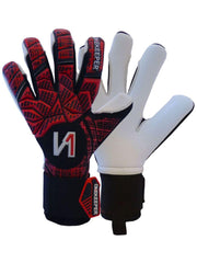 ONEKEEPER Finaty Red - Negative Cut Red and White Pro-Level Goalkeeper Gloves for Kids, Youth and Adults - ONEKEEPER USA