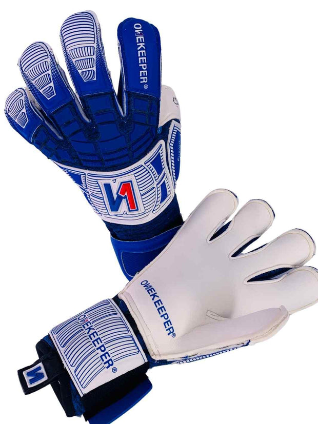 ONEKEEPER Fusion Aqua - Pro-Level Hybrid Cut Soccer Goalkeeper Gloves for Wet Weather Conditions - ONEKEEPER USA