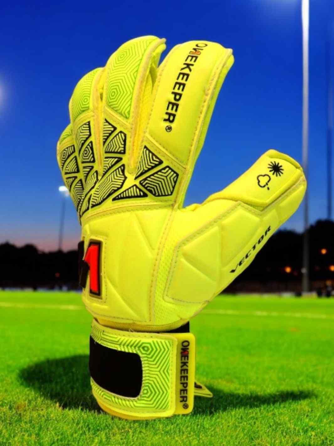 ONEKEEPER VECTOR Junior Fluorescent Yellow Kids & Junior Goalkeepers | Removable Finger Saves (Spines not Included) - ONEKEEPER USA