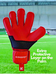 ONEKEEPER VECTOR Junior Red for Kids & Junior Goalkeepers | Removable Finger Saves (Spines not Included) - ONEKEEPER USA