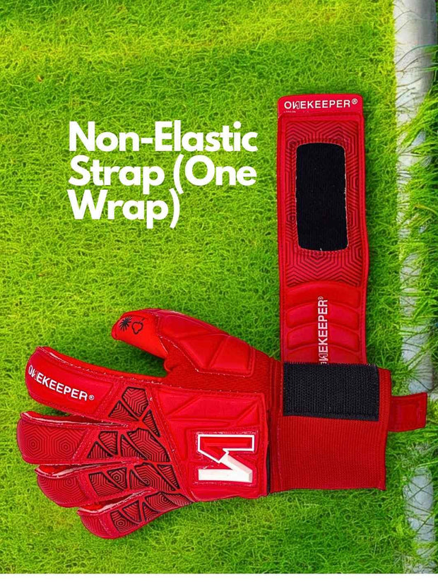 ONEKEEPER VECTOR Junior Red for Kids & Junior Goalkeepers | Removable Finger Saves (Spines not Included) - ONEKEEPER USA