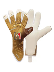 ONEKEEPER Viper Gold and White - Strap or Strapless Negative Cut Pro-Level Goalkeeper Gloves for Kids, Youth and Adults - ONEKEEPER USA