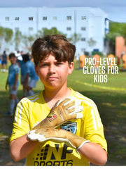 ONEKEEPER Viper Gold and White - Strap or Strapless Negative Cut Pro-Level Goalkeeper Gloves for Kids, Youth and Adults - ONEKEEPER USA