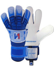 Pro-Level Hybrid Cut for Wet Weather Conditions - ONEKEEPER FUSION Aqua Blue and White - ONEKEEPER USA